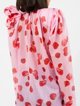 SELLING: Magda Butrym Flower Embellished Blouse Pink Petal Size 40 / Au 12 for rent on The Volte - image 3