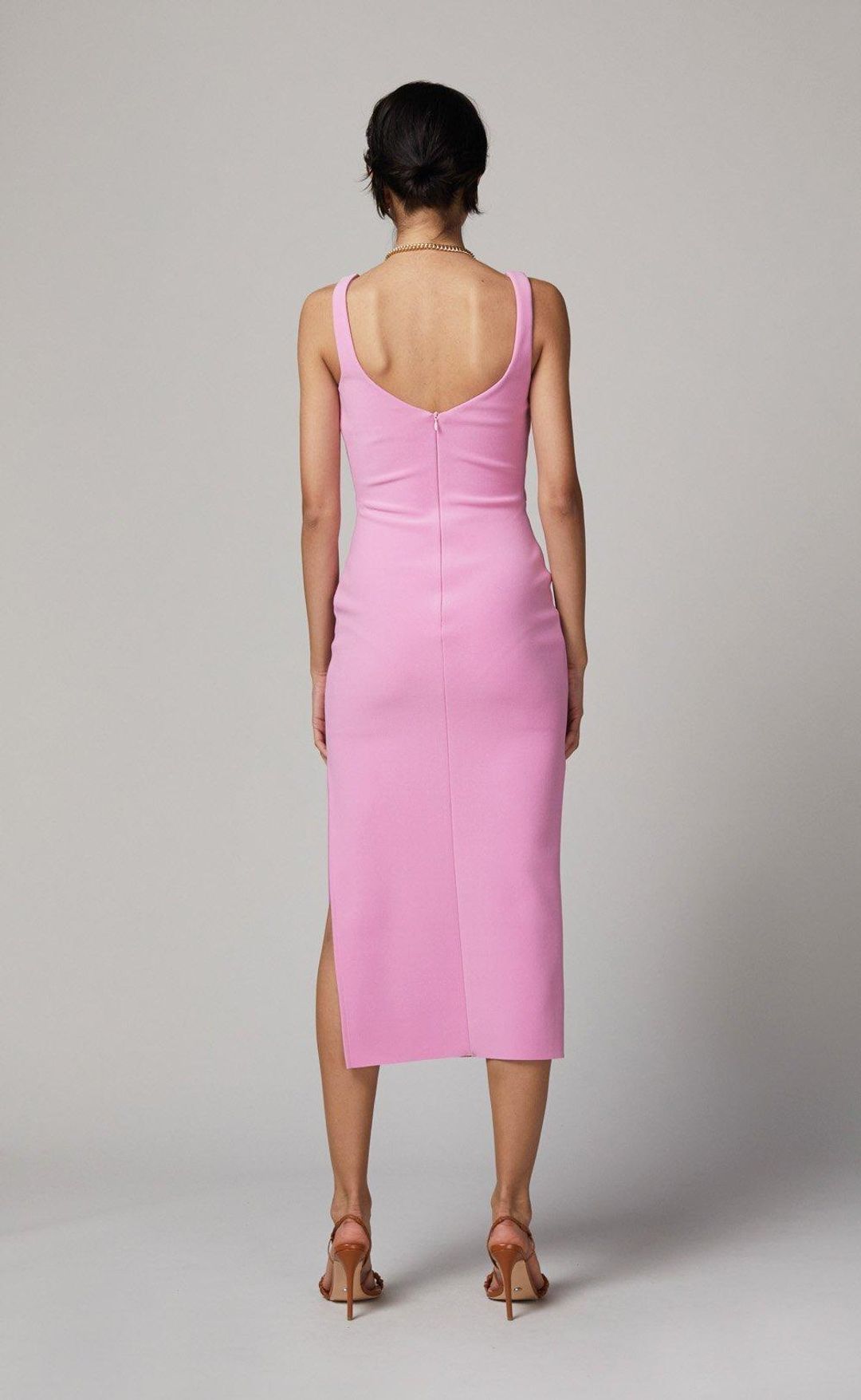 Bec & Bridge Joelle Midi Dress Pink Size 6 for rent on The Volte - main image