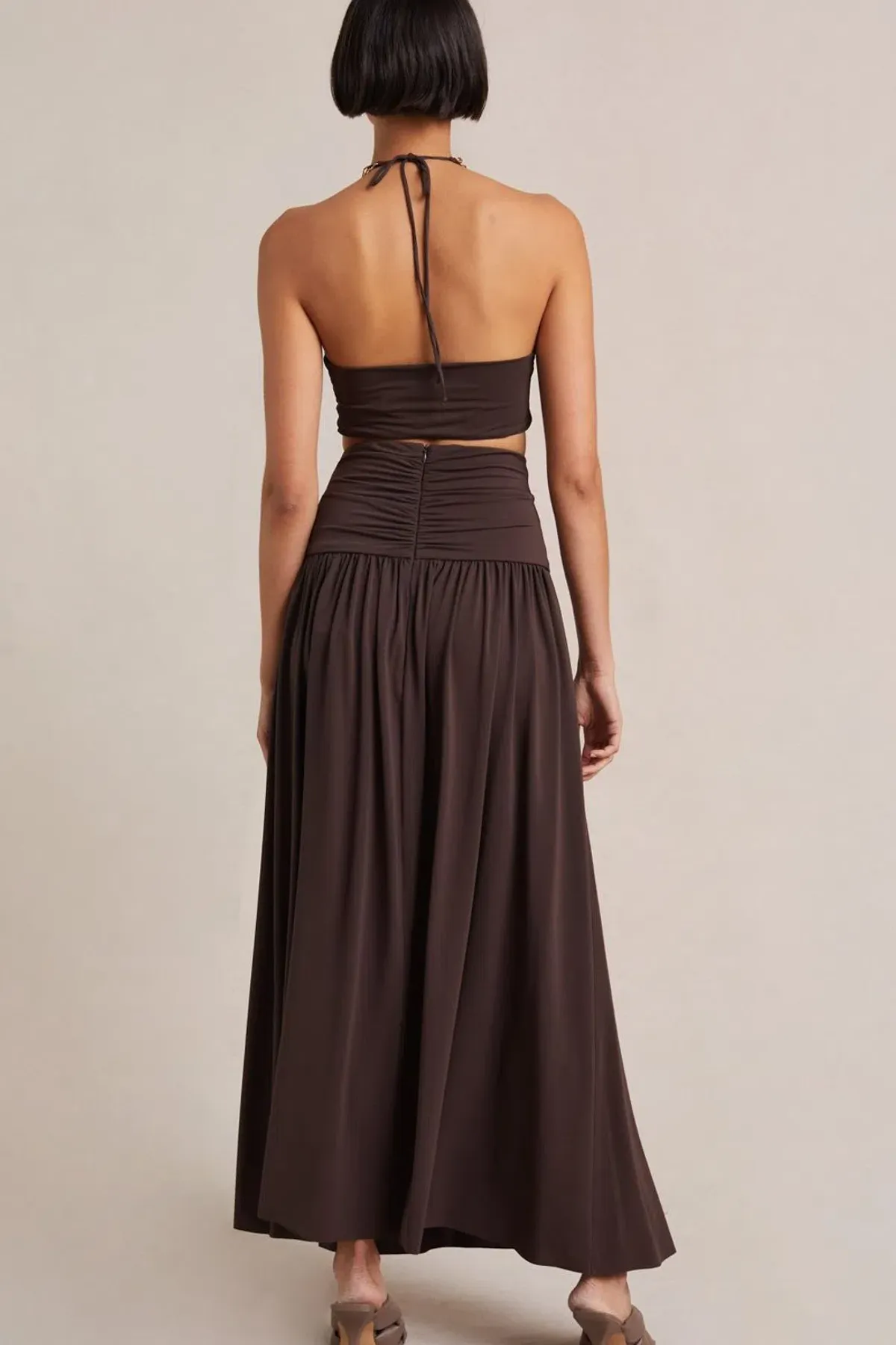 Bec & Bridge Joelene Top and Skirt Set Cognac Size 8 - Image 3