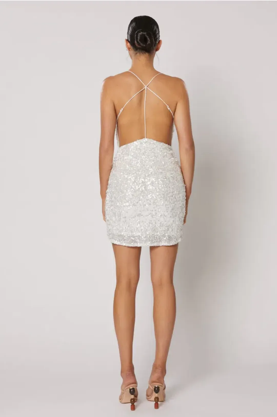 Winona Asha Mini Dress White Size 12 for rent on The Volte - main image