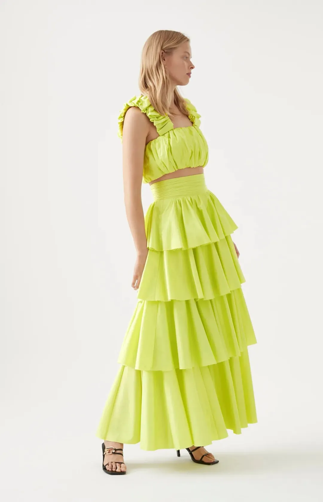 Aje Medina Two Piece Light Lemon Set Size 6 for rent on The Volte - main image