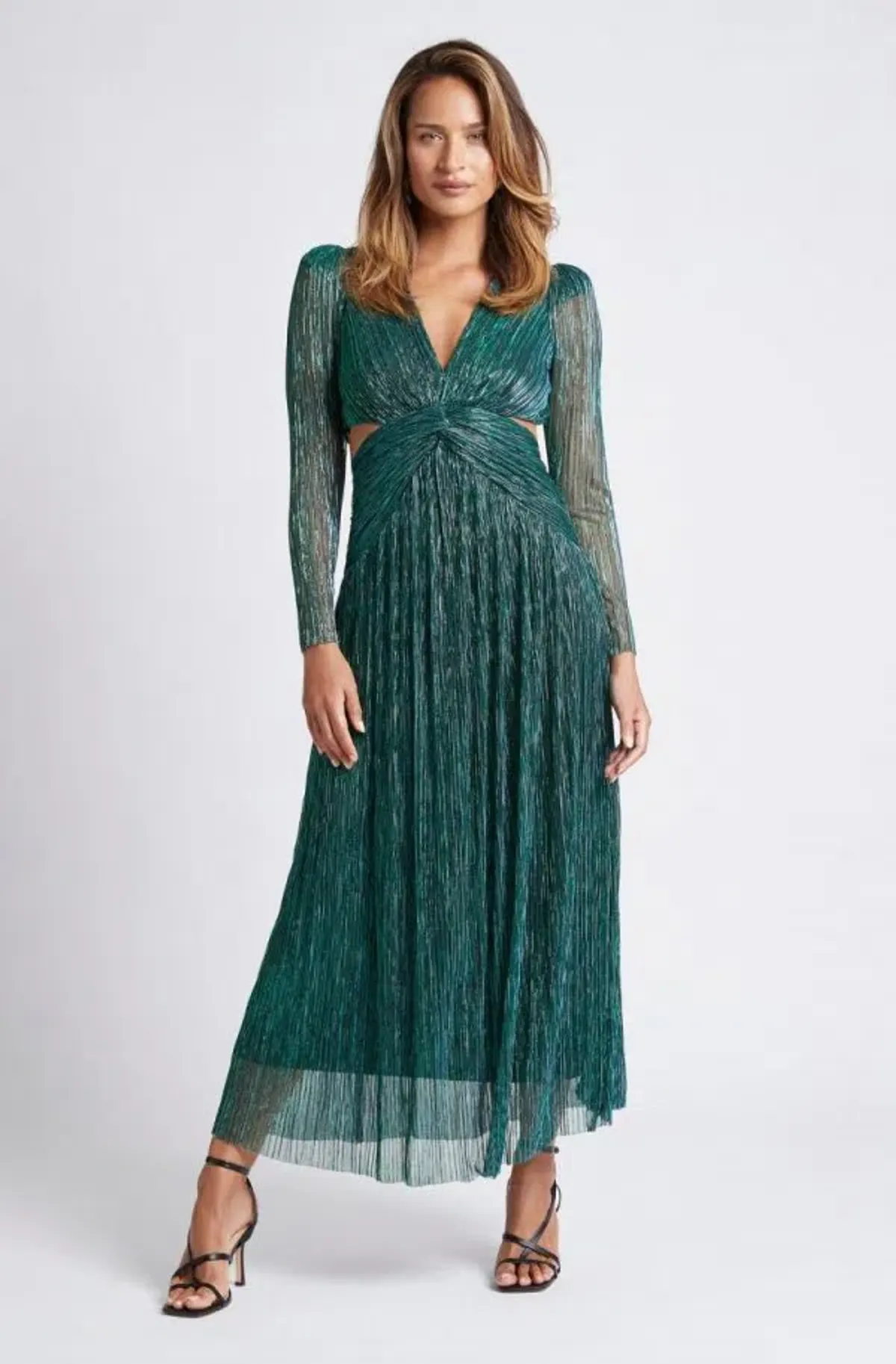 Sheike Millenium Dress Emerald Green Size 10 - Image 2