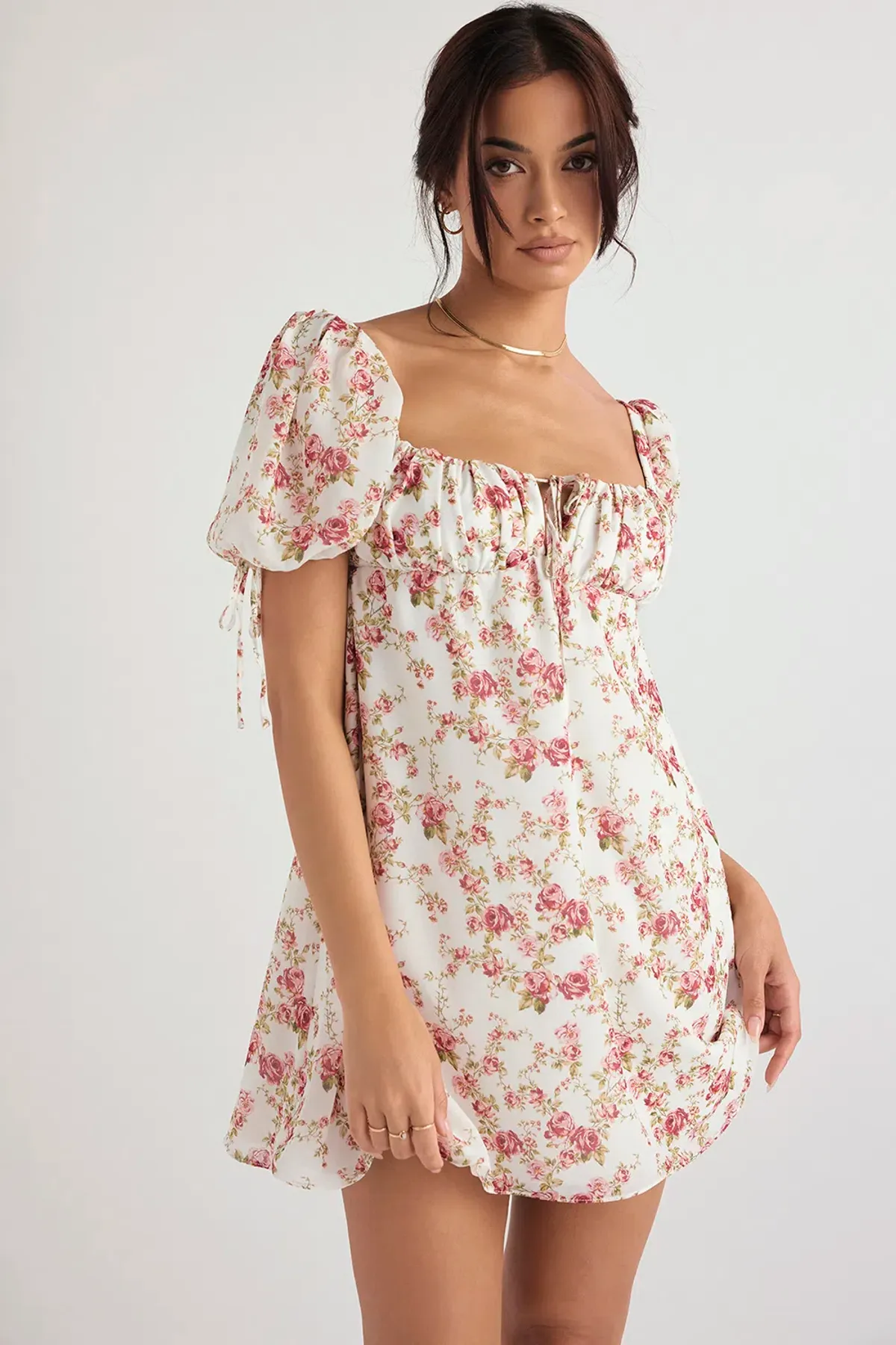 House of CB Princess Mini Dress Floral Size 8 - Image 2