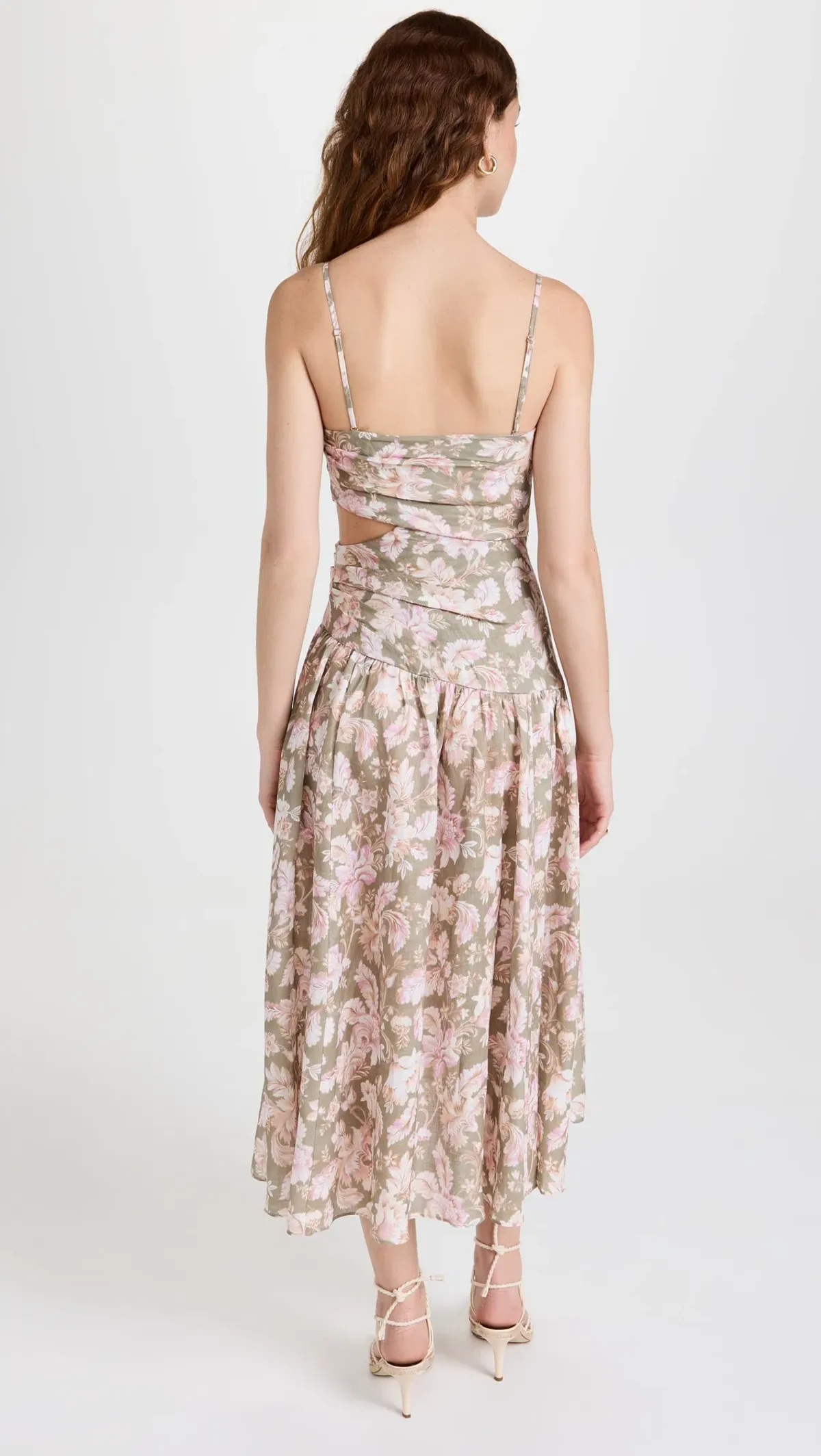 Zimmermann Lyre Linen Floral Dress Size 1/ Au 10 - Image 2