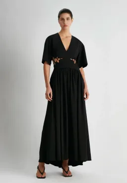 Camilla and Marc Brea Cut Out Dress Black Size 6 for rent on The Volte - image 1