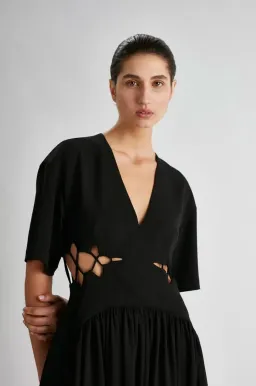 Camilla and Marc Brea Cut Out Dress Black Size 6 for rent on The Volte - image 2