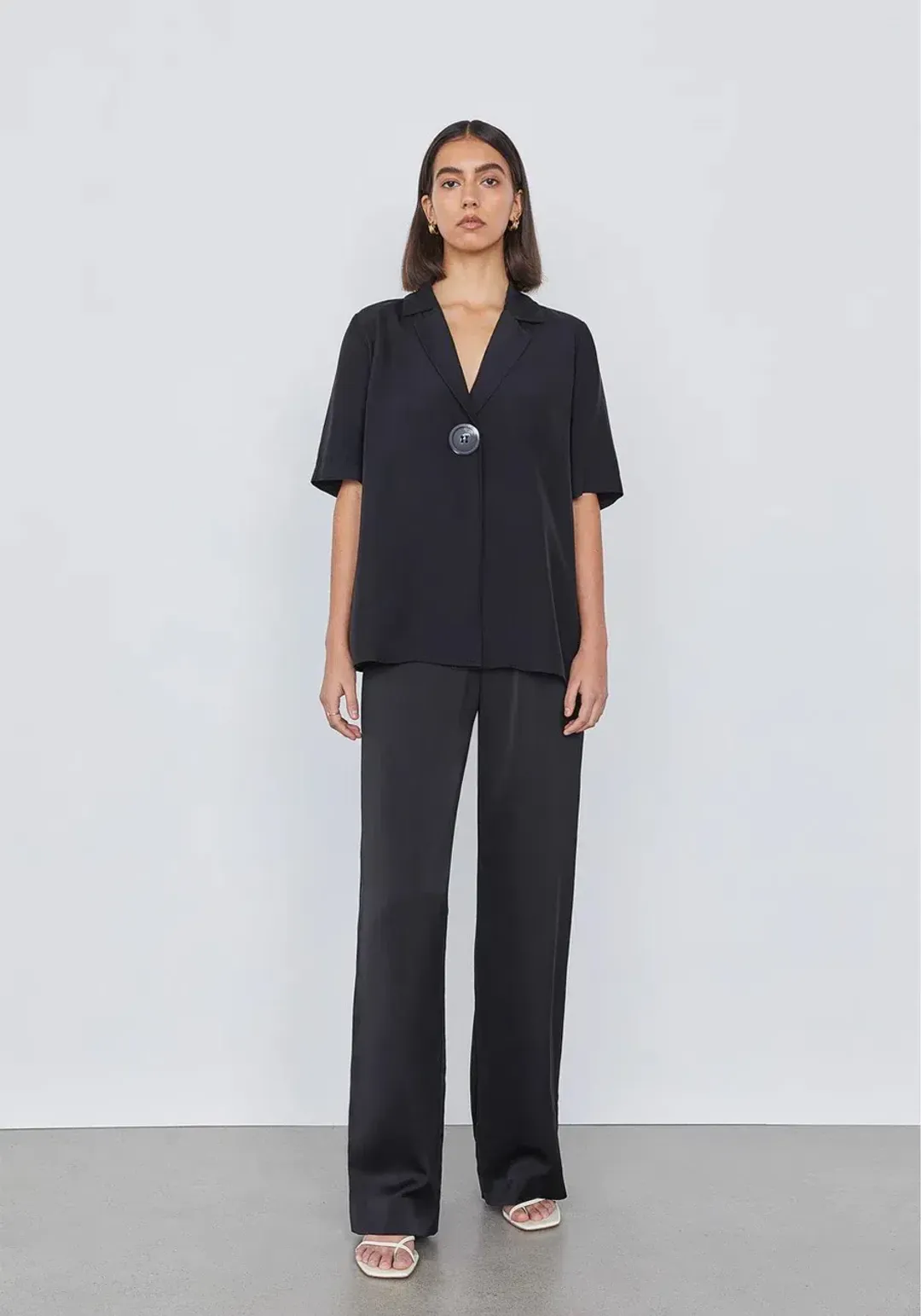 Viktoria and Woods Chorus Shirt and Pilot Pants Black Size 00 and 0/Au 4 & 6 for rent on The Volte - main image