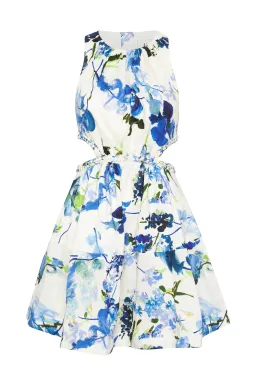 Aje Voyage Braided Cut Out Mini Dress Floral Print Size 12 for rent on The Volte - image 4