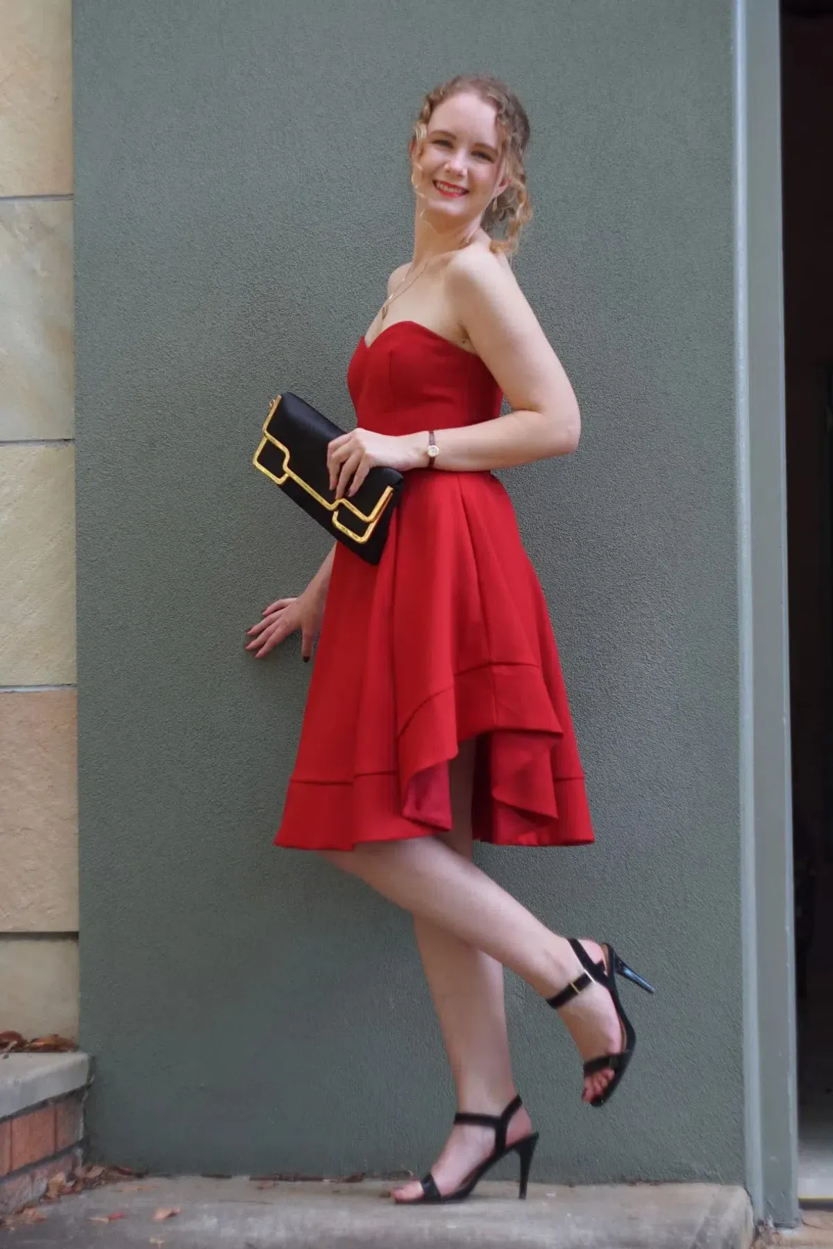 Pilgrim Midnight Chaos Dress in Red Size 6 - Image 1