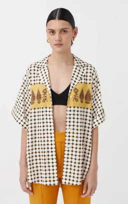 Camilla and Marc Rivoli Shirt Print Size S/ AU 6 for rent on The Volte - image 2