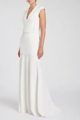 Rebecca Vallance Milan Gown White Size 12 for rent on The Volte - image 2