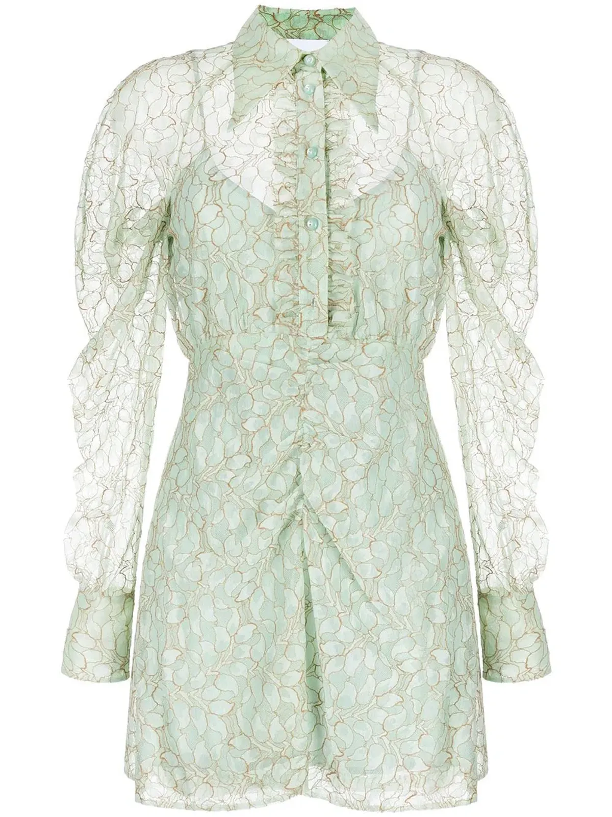 Alice McCall Moon Landing Mini Dress Lime Cream Size 12 - Image 2