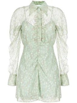 Alice McCall Moon Landing Mini Dress Lime Cream Size 12 for rent on The Volte - image 2