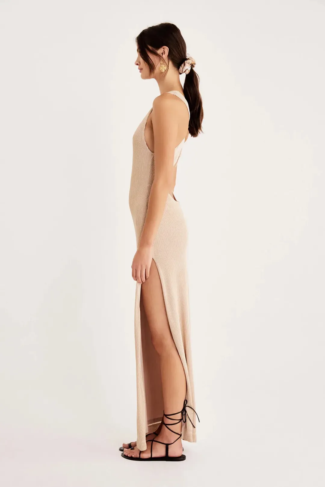 Rumer the Label Rosa Maxi Dress in Nude Size S / Au 8 for rent on The Volte - main image