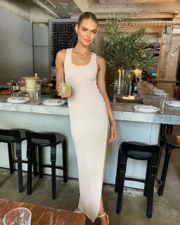 Rumer the Label Rosa Maxi Dress in Nude Size S / Au 8 for rent on The Volte - image 5