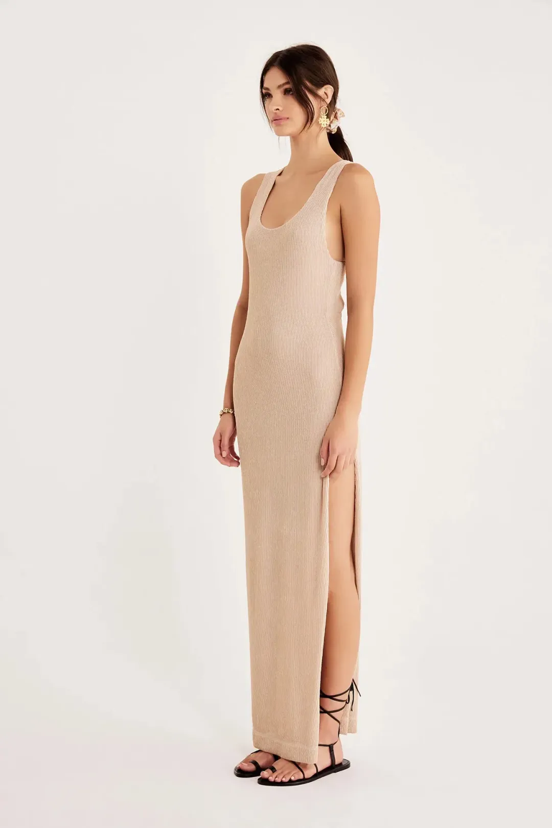 Rumer the Label Rosa Maxi Dress in Nude Size S / Au 8 for rent on The Volte - main image
