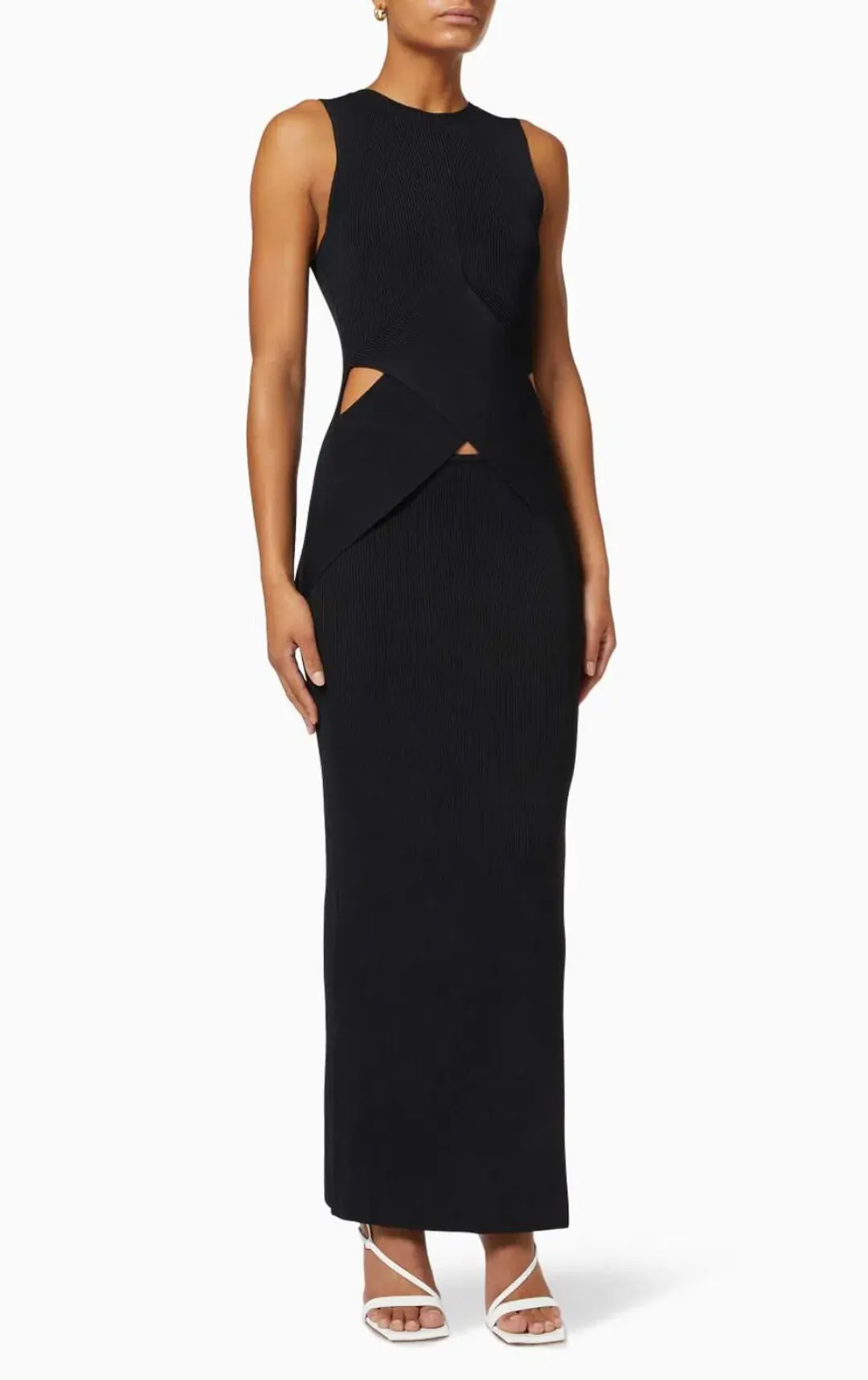 Sir the Label Kelvin Draped Dress in Black Size 1 / AU 8 for rent on The Volte - main image
