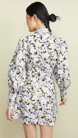 Zimmermann Ninety Six Shirt Mini Dress Floral Size 1 / Au 10 for rent on The Volte - image 2