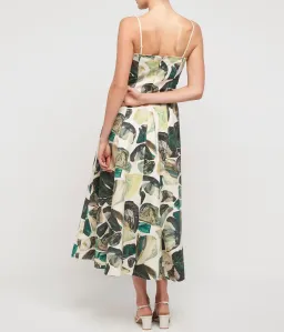 Alemais Siena Bandeau Midi Dress in Green Size 6 for rent on The Volte - image 2