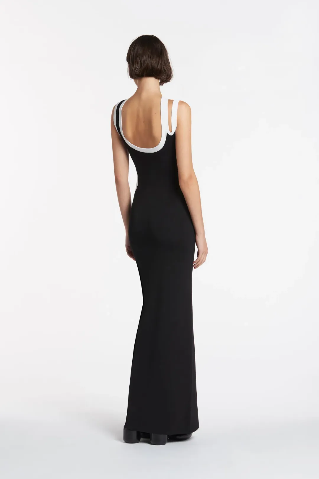 Sir the Label Evalina Cut Out Dress Black Size 0 / Au 6 for rent on The Volte - main image