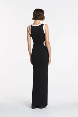 Sir the Label Evalina Cut Out Dress Black Size 0 / Au 6 for rent on The Volte - image 2