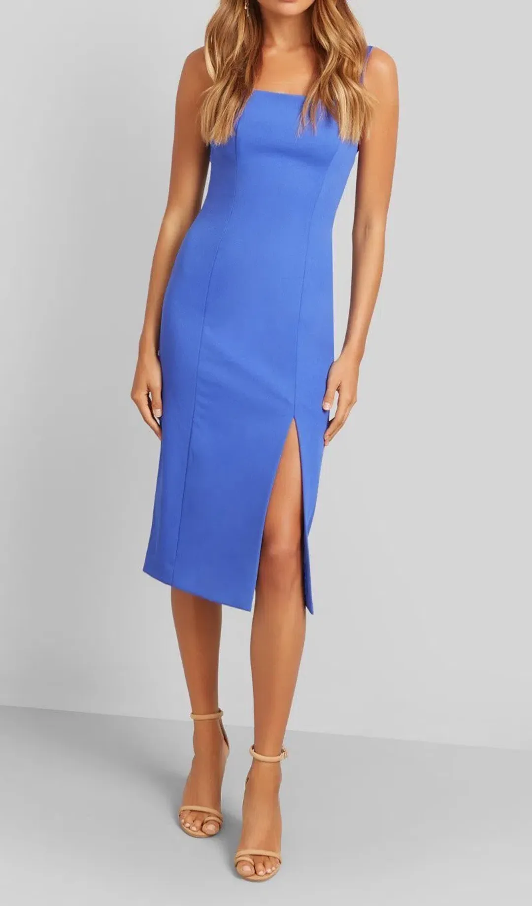 Kookai Oleema Midi Dress Blue Size 40 / Au 10/12 for rent on The Volte - main image