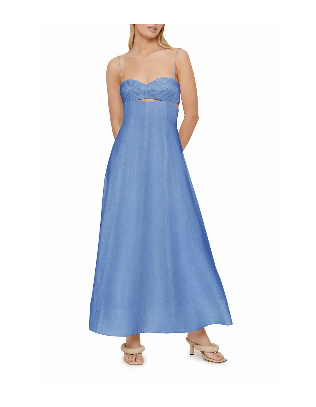 Clea Florence Stitch Dress Marina Blue Size M / Au 10 for rent on The Volte - main image