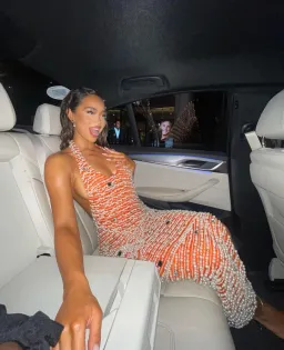 Khanums Kyhlet Maxi Dress Orange Size S / Au 8 for rent on The Volte - image 3
