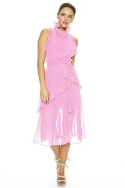 Talulah Jodi Midi Dress in Pink Size 14 for rent on The Volte - image 1