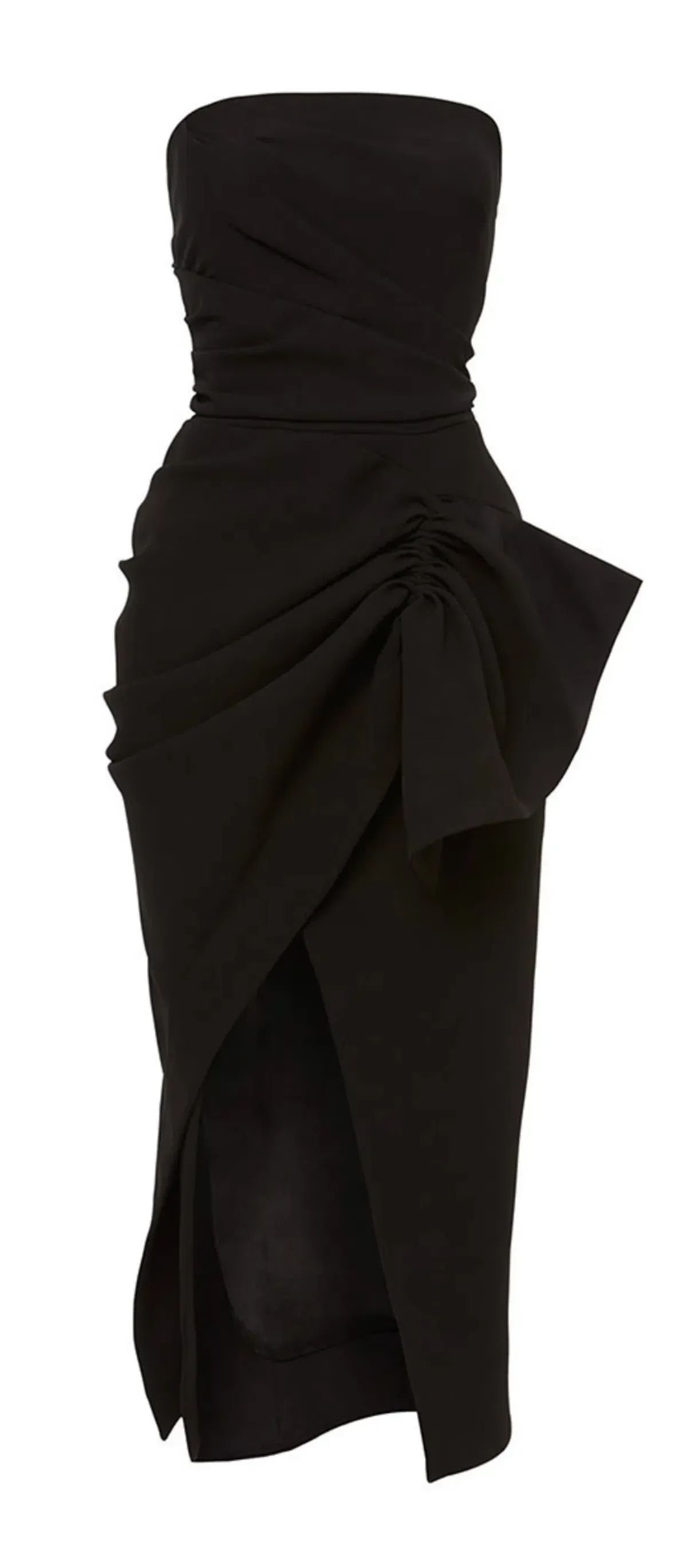 Maticevski Contoured Strapless Dress Black Size 8 for rent on The Volte - main image