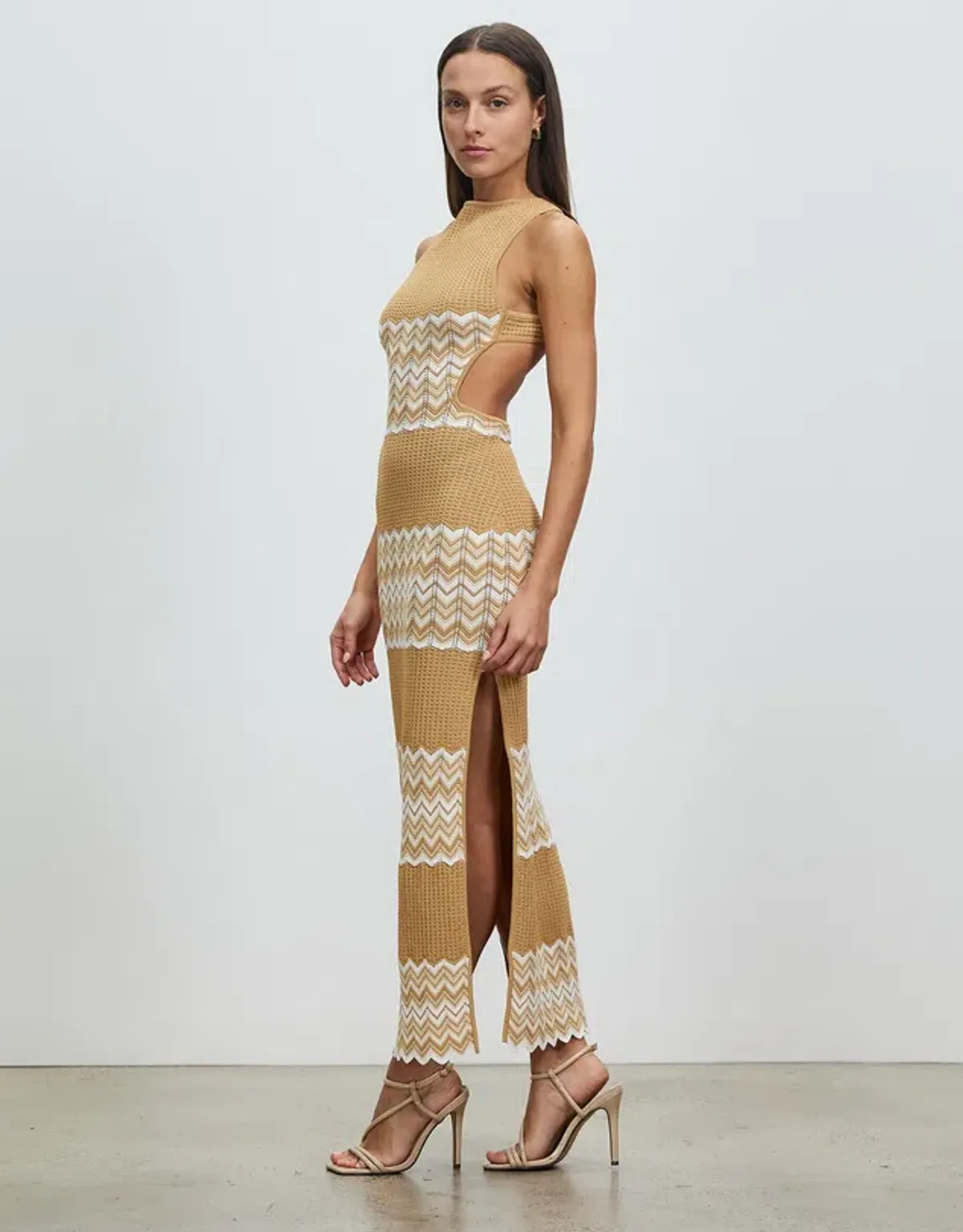 Lover Oslo Maxi Dress Brown Size 6 - Image 2