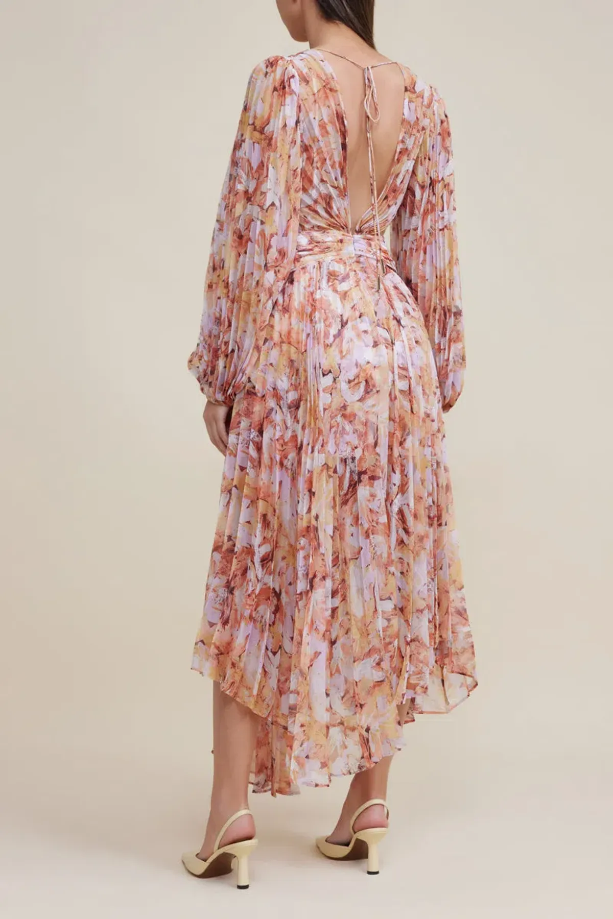 Acler Astone Dress Lilac Brush Size 10 - Image 3