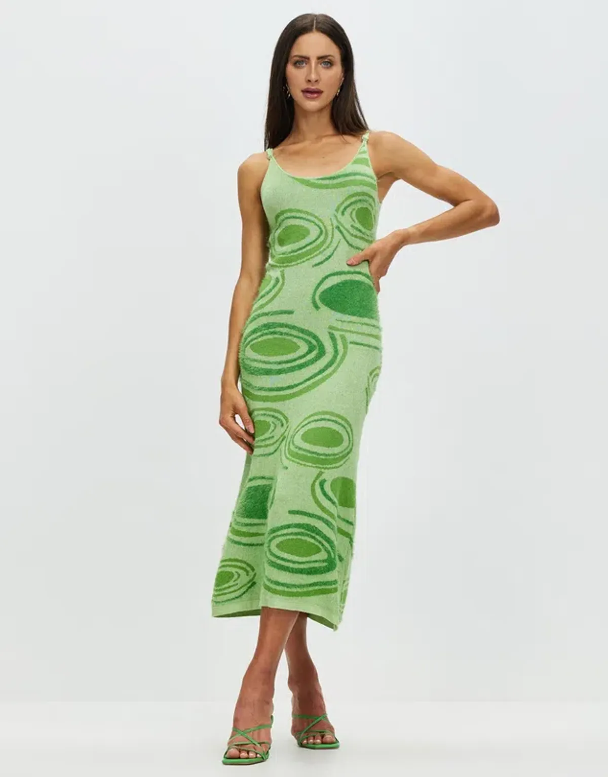 House of Sunny Hockney Dress Green Size 10 for rent on The Volte - main image