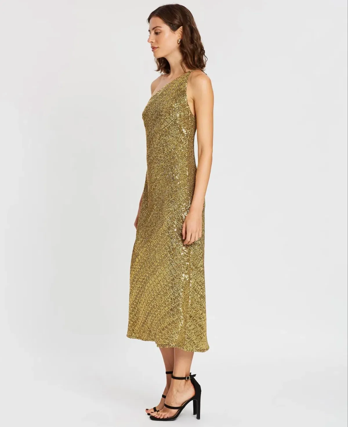 By Johnny Gold Girl Asymmetric Bias Dress Size 12 - Image 3