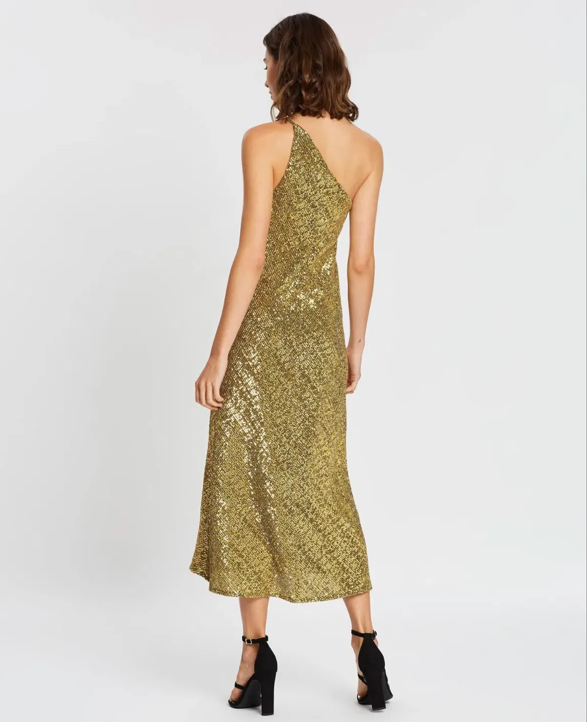 By Johnny Gold Girl Asymmetric Bias Dress Size 12 - Image 4
