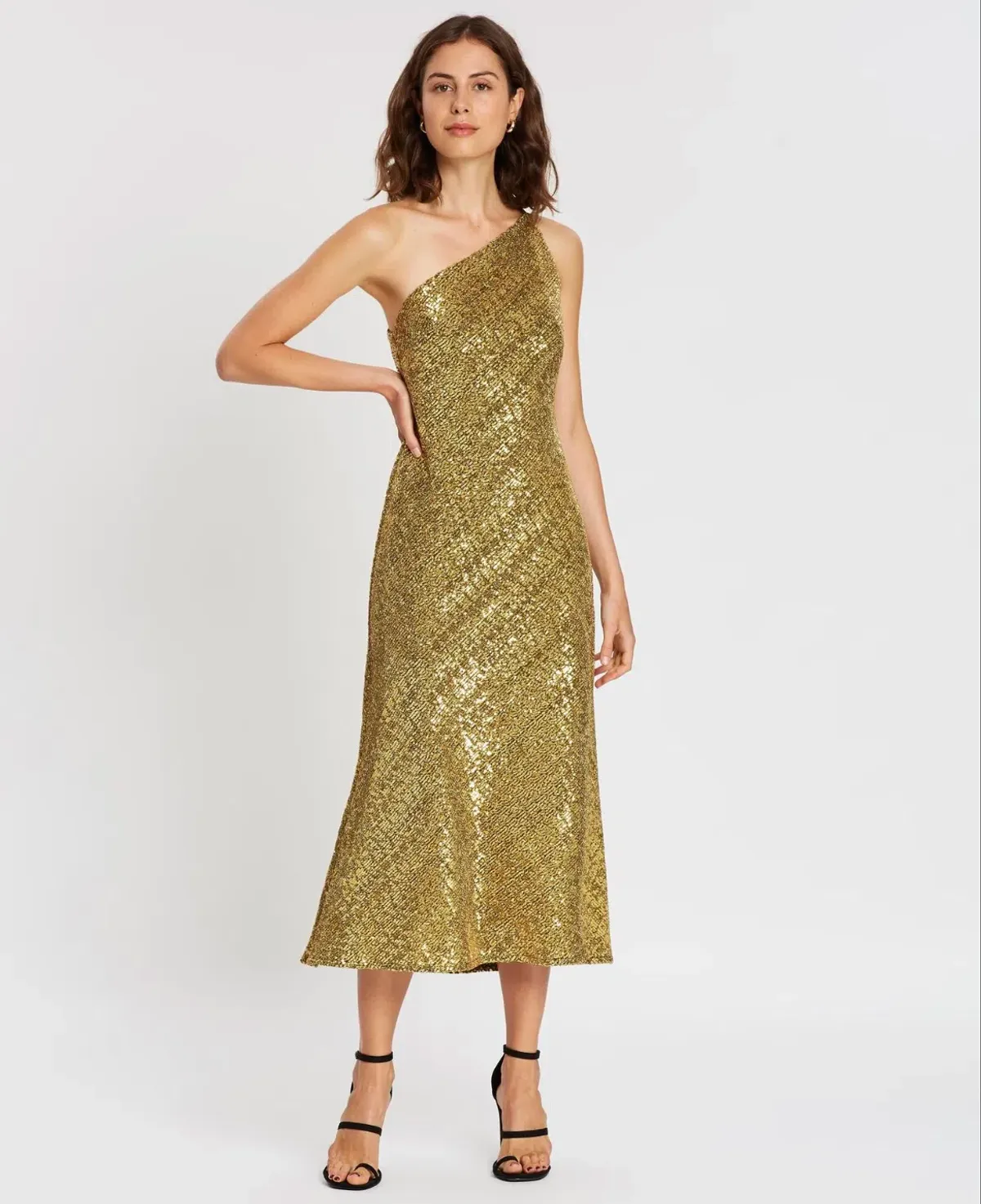 By Johnny Gold Girl Asymmetric Bias Dress Size 12 - Image 2