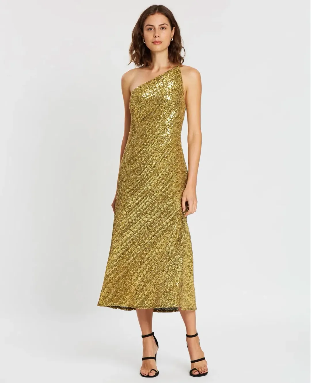 By Johnny Gold Girl Asymmetric Bias Dress Size 12 for rent on The Volte - main image