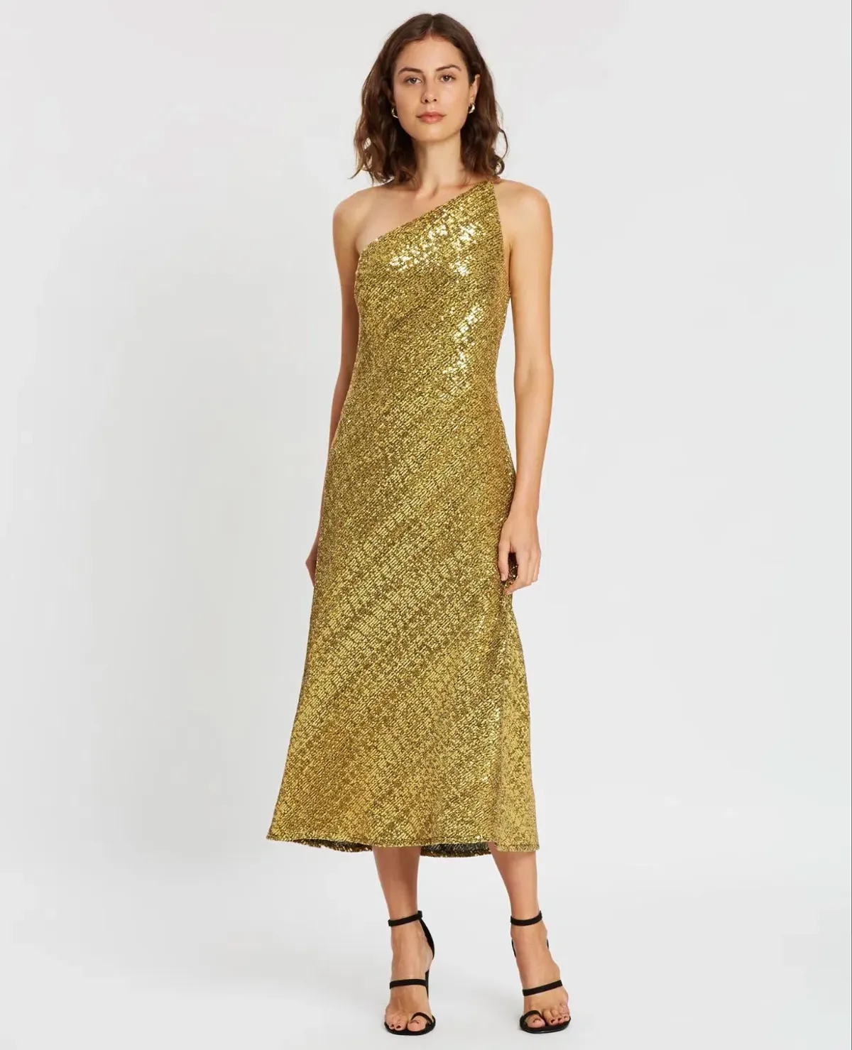 By Johnny Gold Girl Asymmetric Bias Dress Size 12 - Image 1