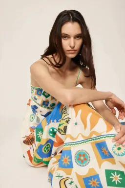 Alemais Soleil Sundress Print Size 14 for rent on The Volte - image 2