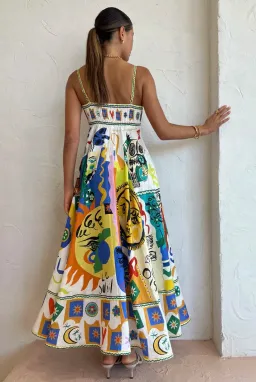 Alemais Soleil Sundress Print Size 14 for rent on The Volte - image 3