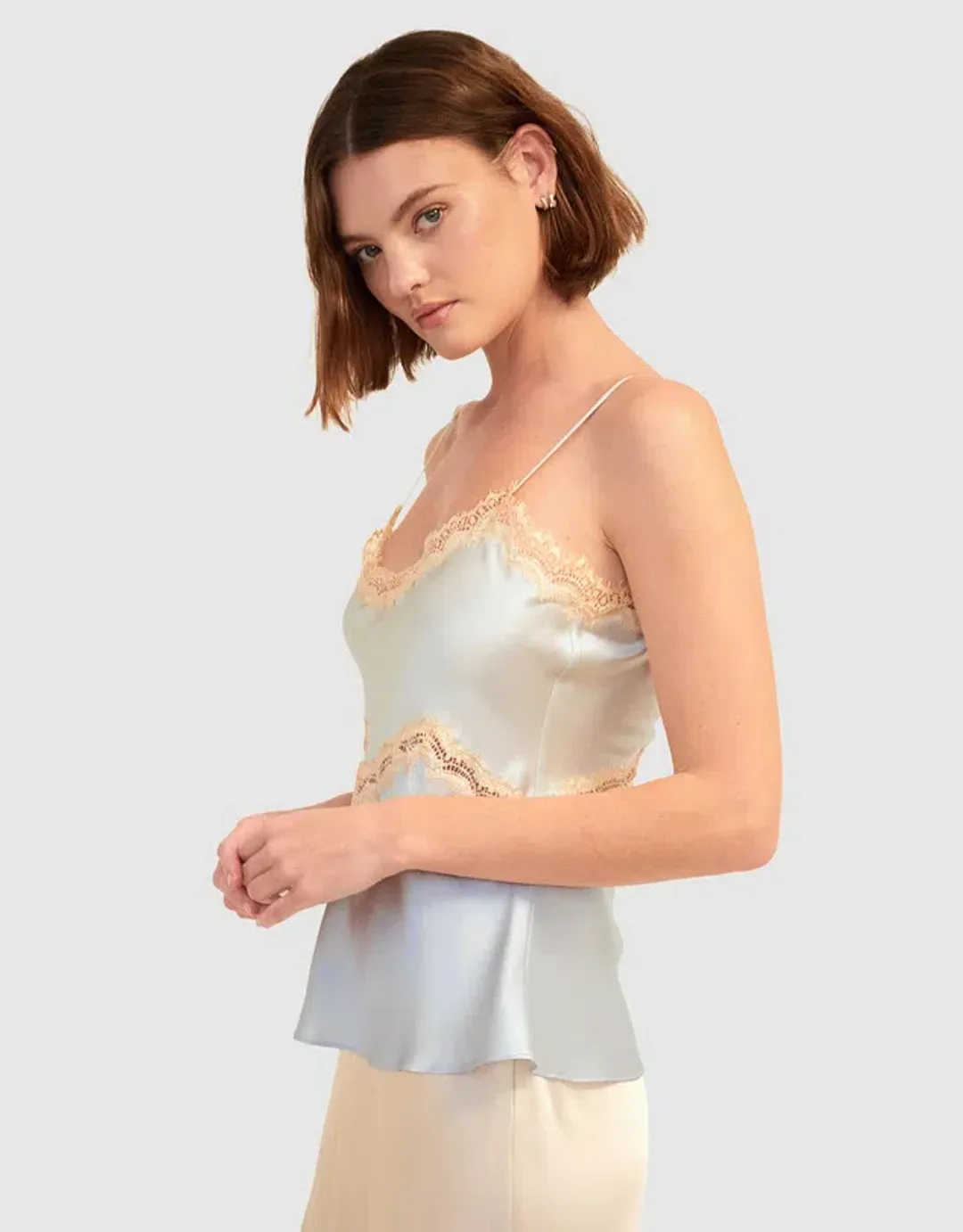 Ginia Hope Lace Cami Blue Size S / Au 8 for rent on The Volte - main image