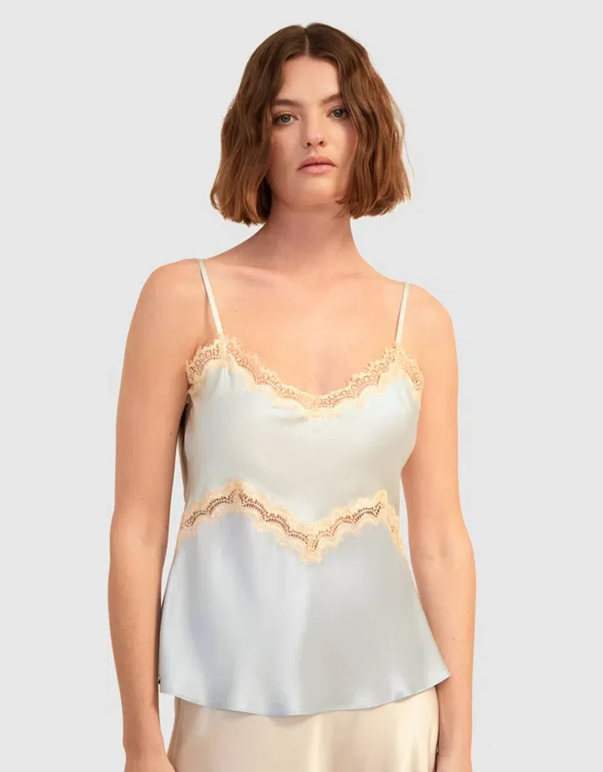 Ginia Hope Lace Cami Blue Size S / Au 8 - Image 2