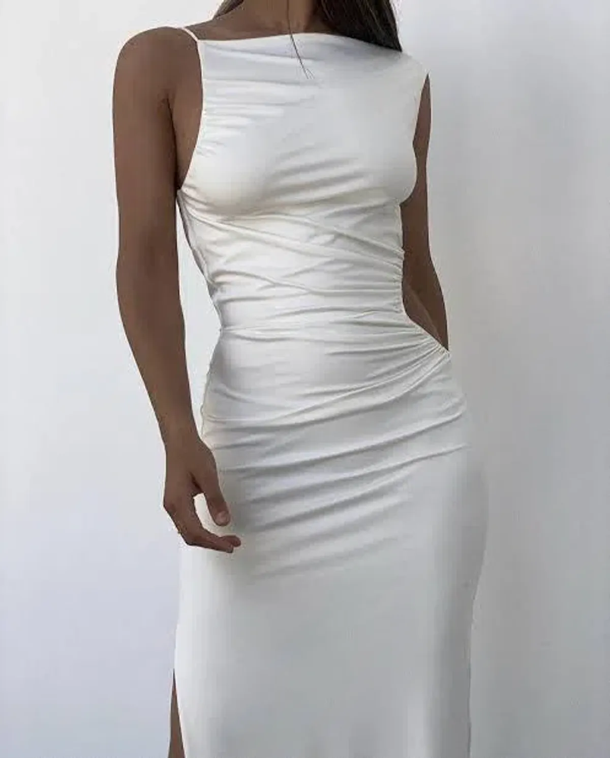 Effie Kats Rae Gown White Size 8 - Image 4
