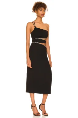 NBD Adeline Crystal Cutout Gown Black Size 8 for rent on The Volte - image 2