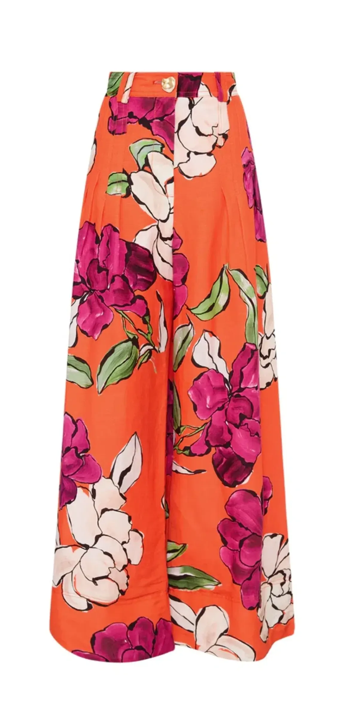 Aje Bessie Shell Top and Dazzling Floral Wide Leg Pant Set Floral Size 14 - Image 6