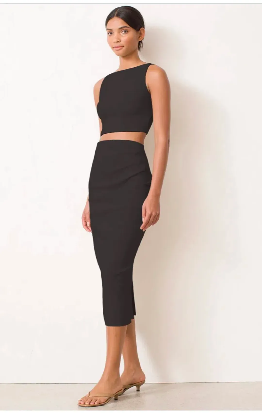 Bec and Bridge Raphaela Midi Skirt Black Size 10 for rent on The Volte - main image