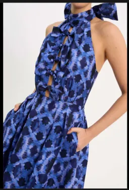 Rebecca Vallance - Shiloh Halter Midi Dress - Size 16 (fits 14-16) for rent on The Volte - image 4