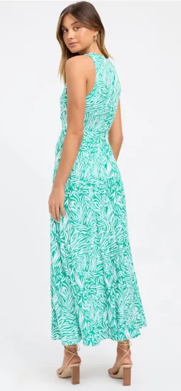 Kookai Zenni Green cut-out dress Size 8 for rent on The Volte - image 3