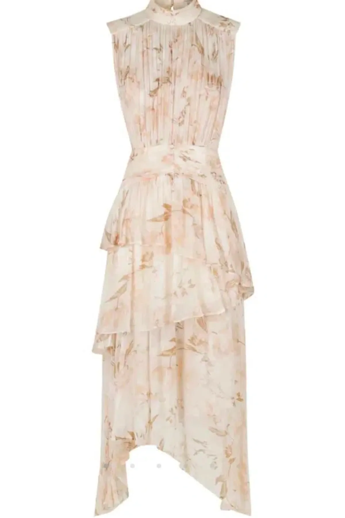 Shona Joy Nina Midi Dress Blush/Multi Size 8 - Image 2