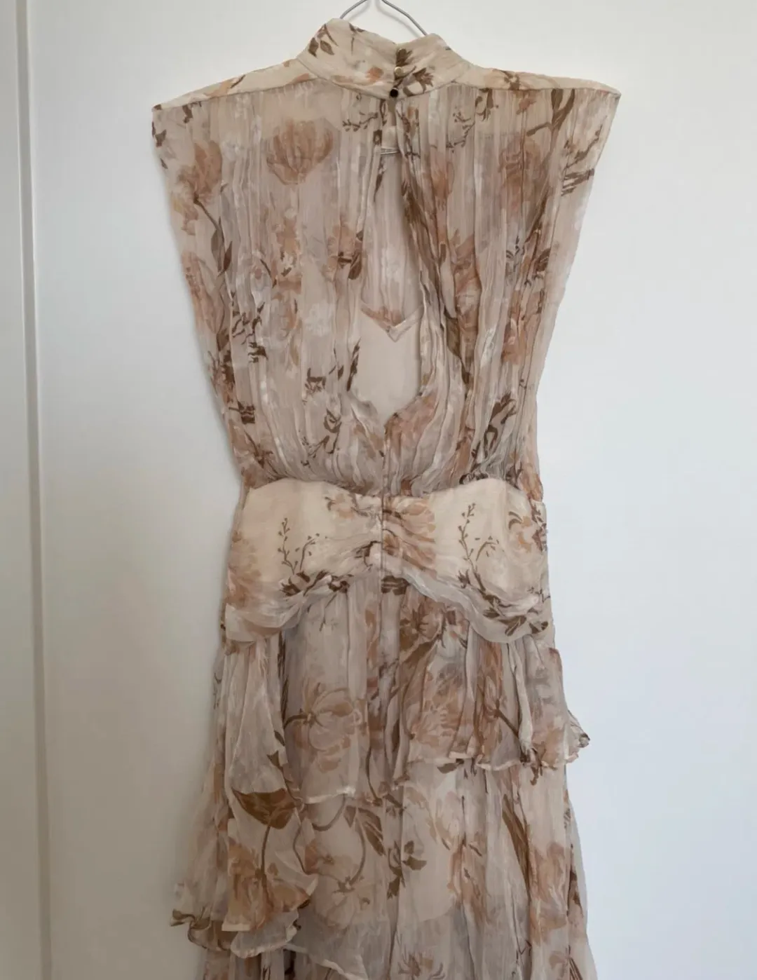 Shona Joy Nina Midi Dress Blush/Multi Size 8 for rent on The Volte - main image